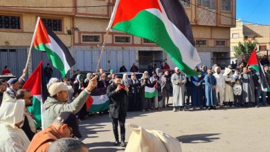 تضامن مغربي مع الفسطينيين واستنكار لمحرقة مستشفى كمال عدوان